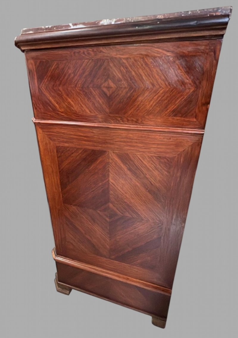 A 19thc French Marble Topped Commode